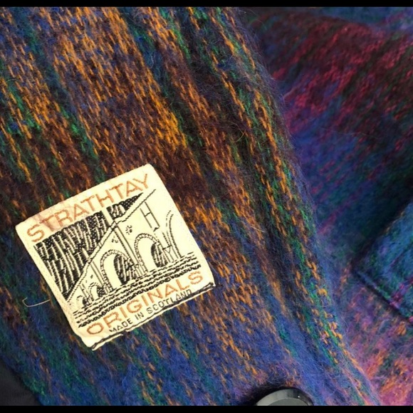 Vintage Jackets & Coats Vintage Mohair Poncho Plaid Coat Poshmark